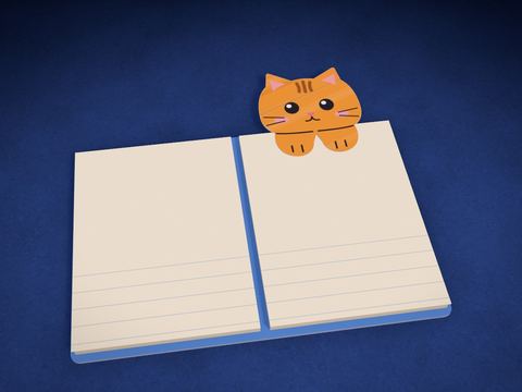 Marcapáginas: gatito que se asoma
