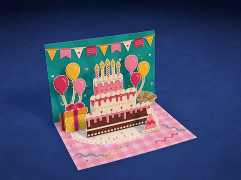 Pastel con velas