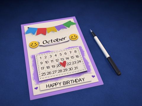 Tarjeta calendario