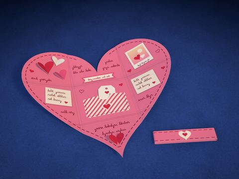 Corazón plegable