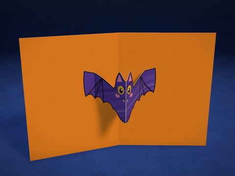 Tarjeta con murciélago