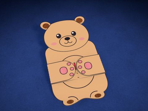 Tarjeta abrazo de oso