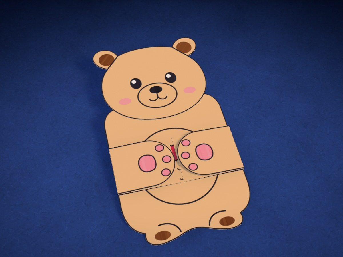 Tarjeta abrazo de oso