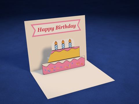 Tarjeta con pastelito