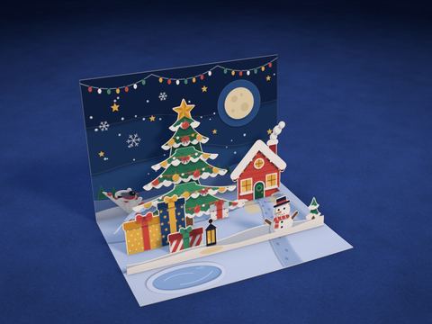 Árbol de Navidad y regalos