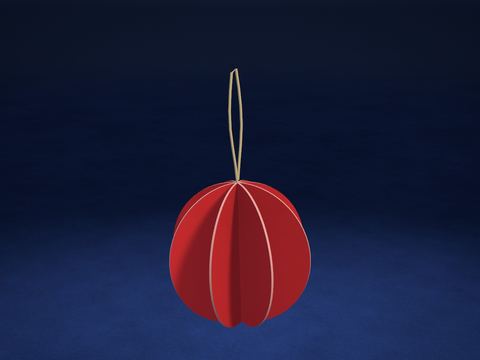 Esfera navideña de círculos