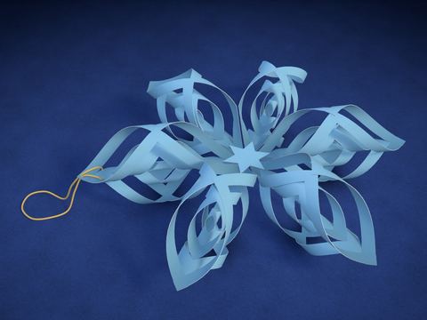 Copo de nieve 3D