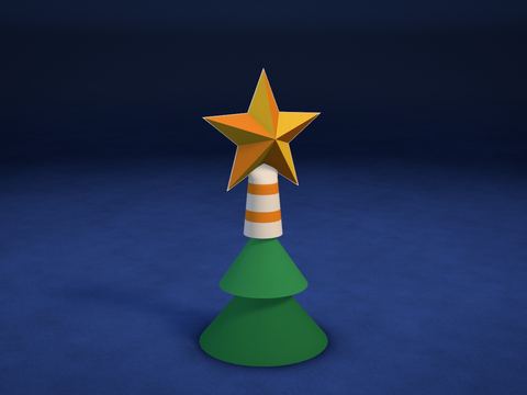 Estrella para la punta del árbol
