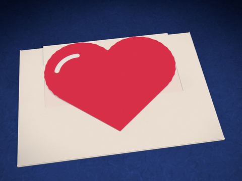 Sobrecito de corazón