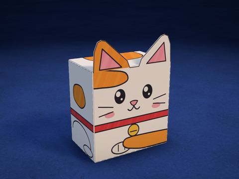 Cajita de gatito