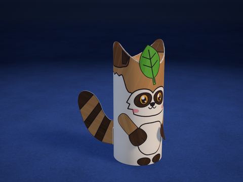Tubito: Tanuki con hoja