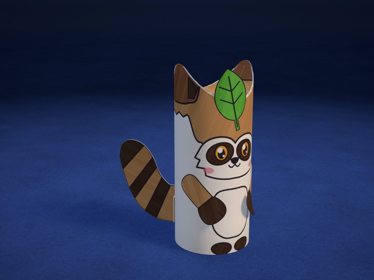 Tubito: Tanuki con hoja