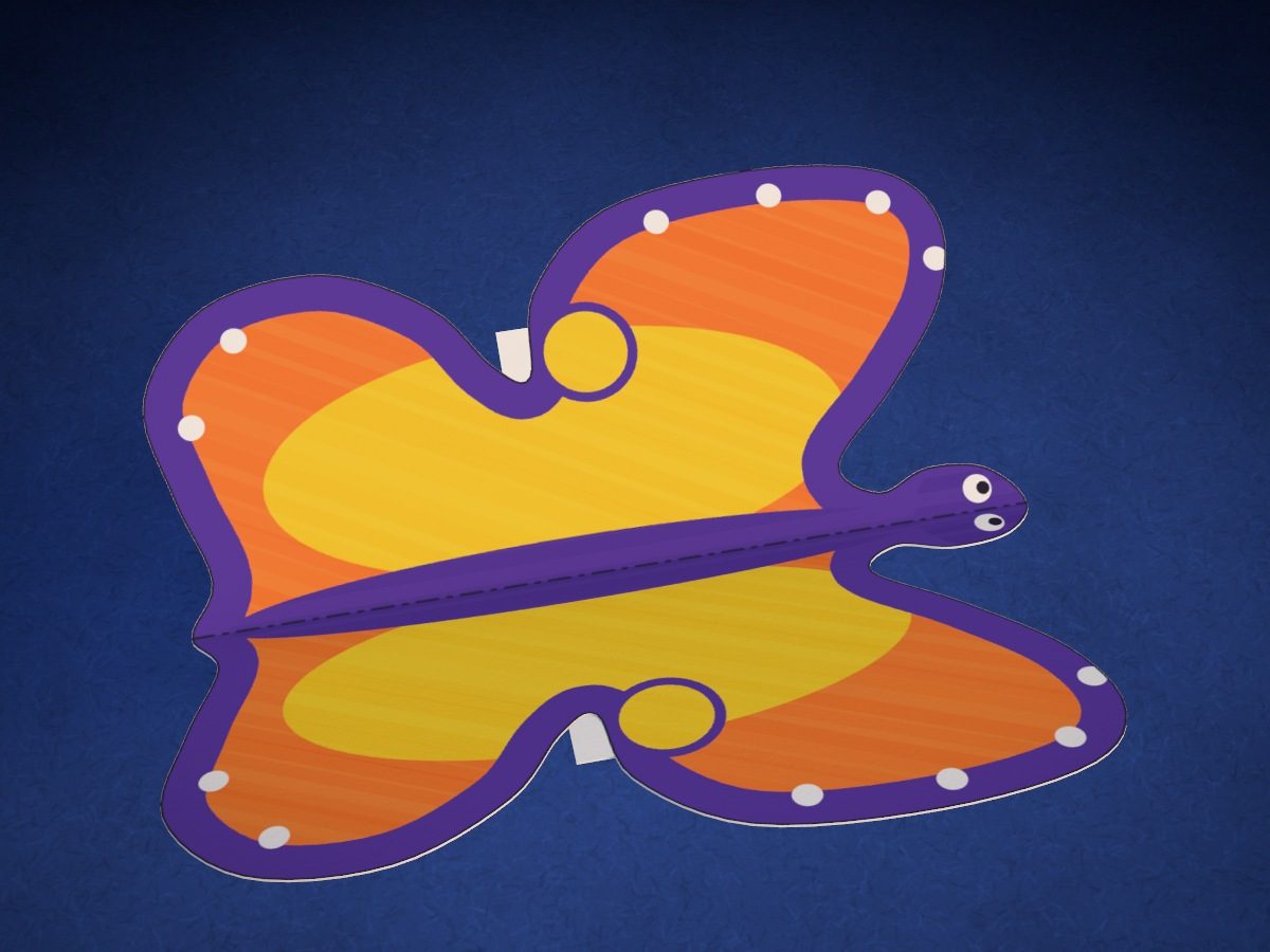 Mariposa que aletea