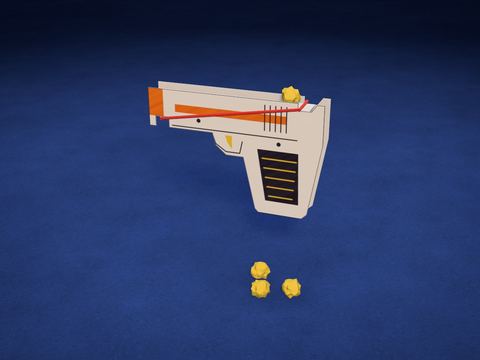 Minipistola con bolitas de papel