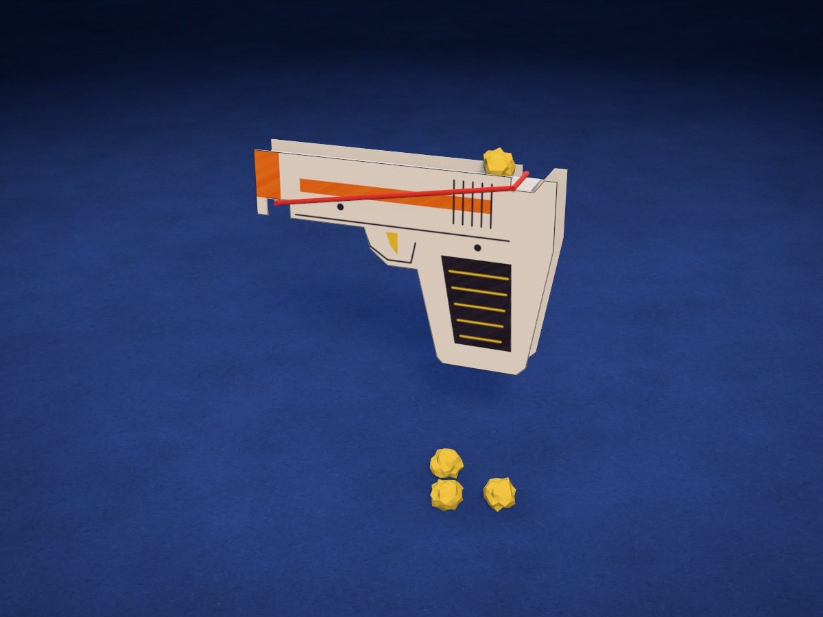 Mini Pistol with Paper Pellets
